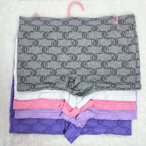 Juicy Couture Purple Pink White Gray Seamless Panty Shorts Underwear Set Size XL - Picture 3 of 7